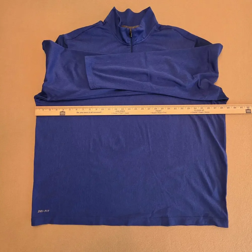 New York Giants Nike Dri Fit NFL On-Field Quarter-Zip Pullover Jacket Sz 3XL